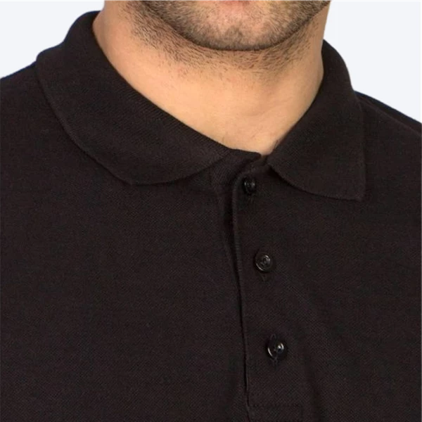 Polo Yaka Tişört Siyah